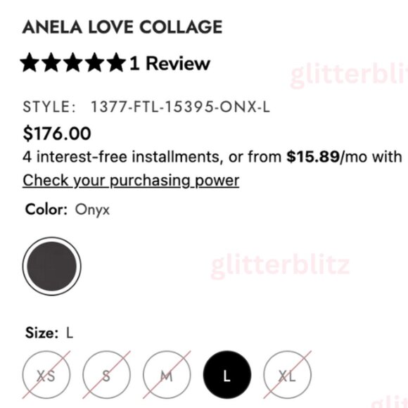 Lauren Moshi Anela Love Collage Crew Neck Raglan Pullover Sweatshirt NWT - Picture 7 of 7